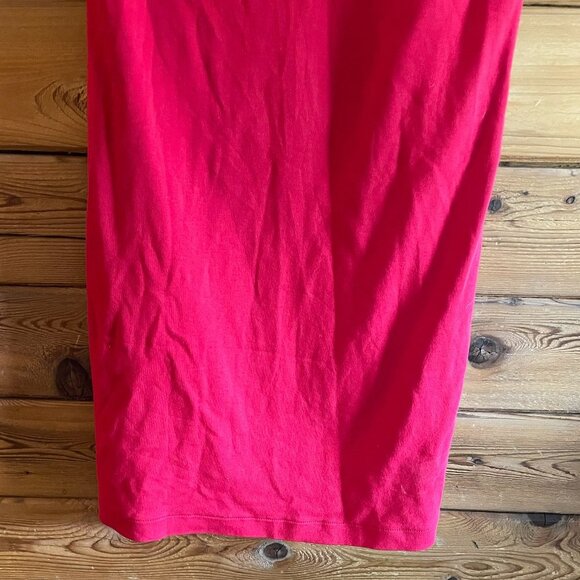 Talbots Petites Red Cotton T-shirt Dress Size Small SP - Picture 3 of 7